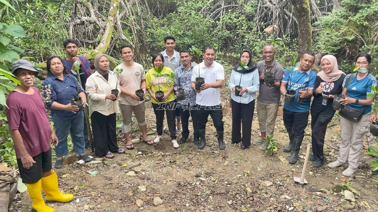 Sambut Hari Lingkungan Hidup Sedunia, Rutan Ambon Gelar Aksi Tanam Mangrove