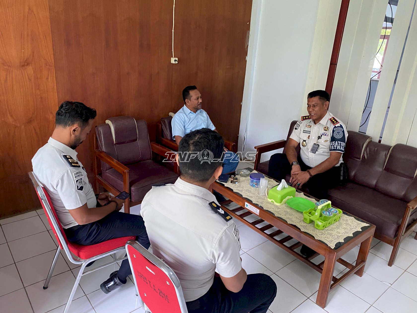 Perkuat Kolaborasi Pembinaan, Lapas Namlea Sambangi Disnakertrans Buru