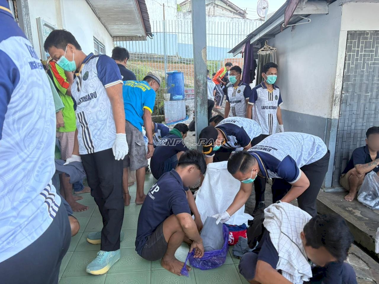 Cegah Gangguan Kamtib dan Hantavirus, Lapas Kotabaru Gelar Razia Pakaian Warga Binaan