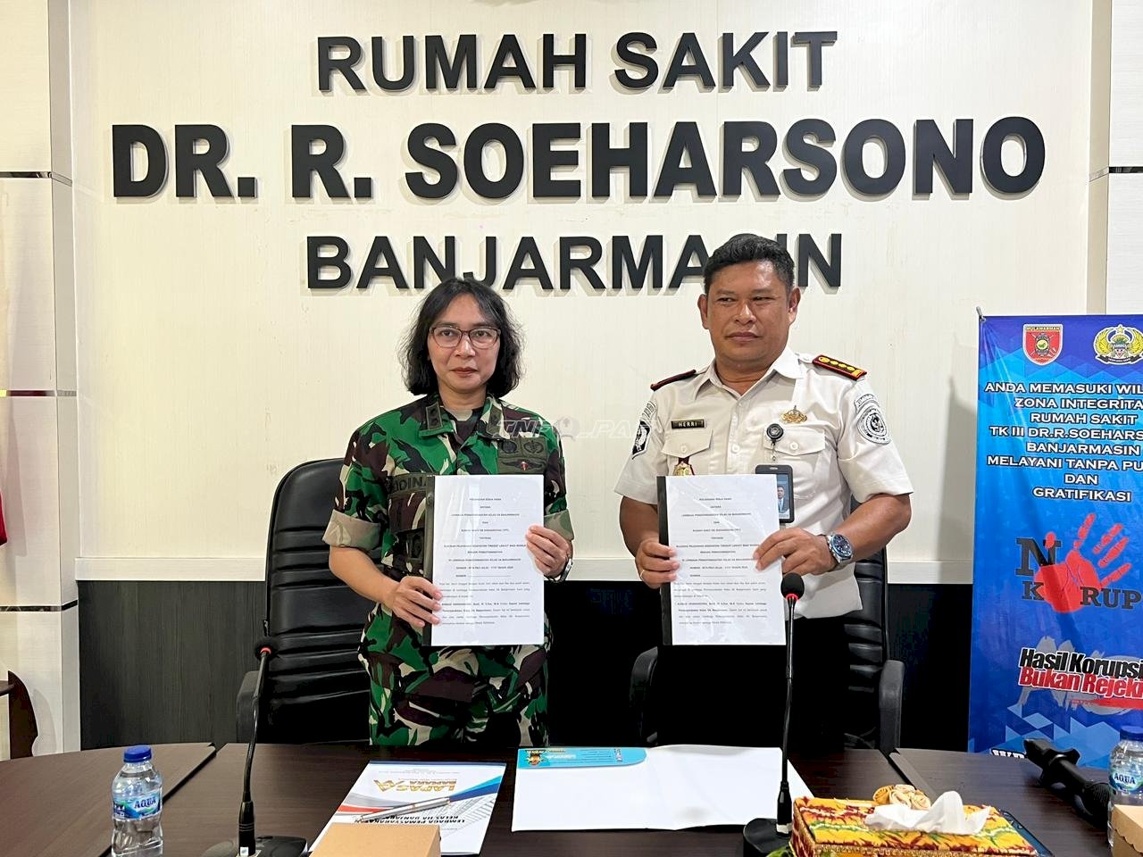 Perkuat Layanan Kesehatan Warga Binaan, Lapas Banjarmasin Teken PKS dengan RS dr. R. Soeharsono