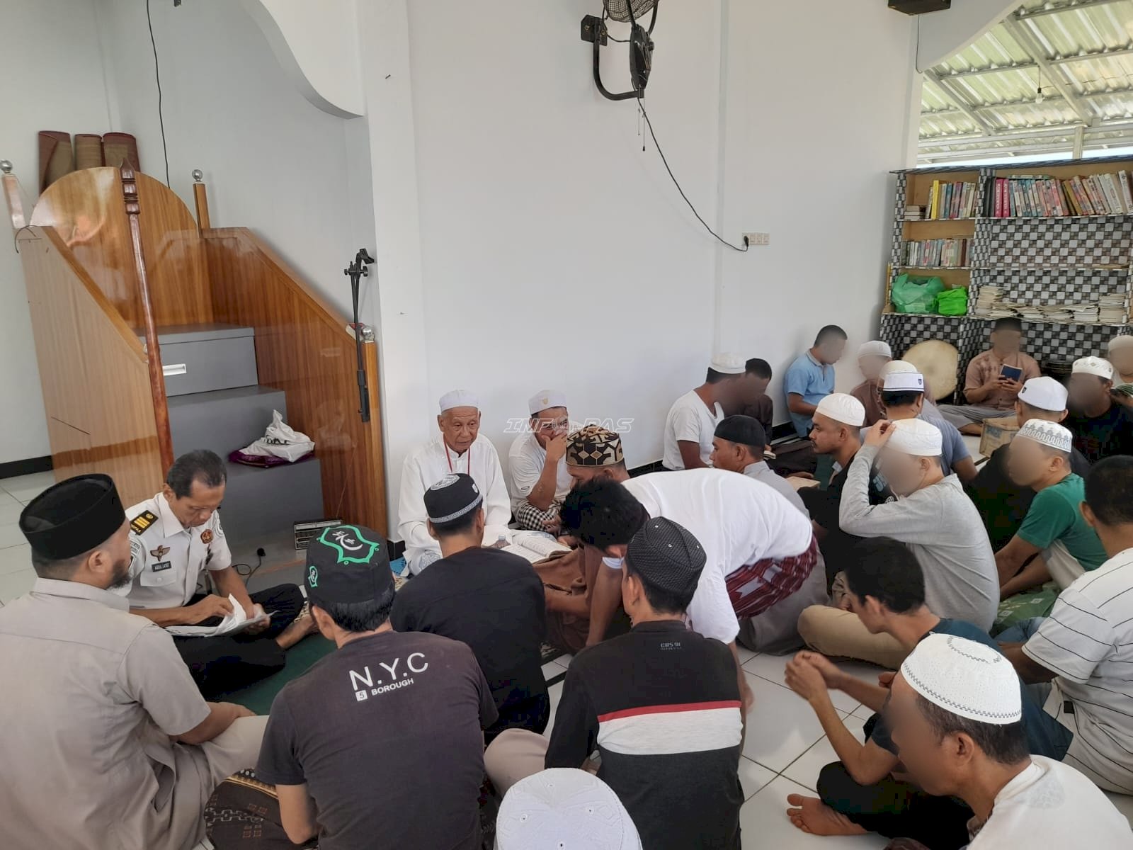 TPA Rutan Pelaihari Perkuat Pembinaan Kepribadian, Warga Binaan Tekun Belajar Baca Al-Qur'an