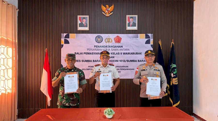 Bapas Waikabubak Gandeng Polres Sumba Barat dan Kodim 1613/Sumba Barat, Perkuat Pengawasan Klien Pemasyarakatan