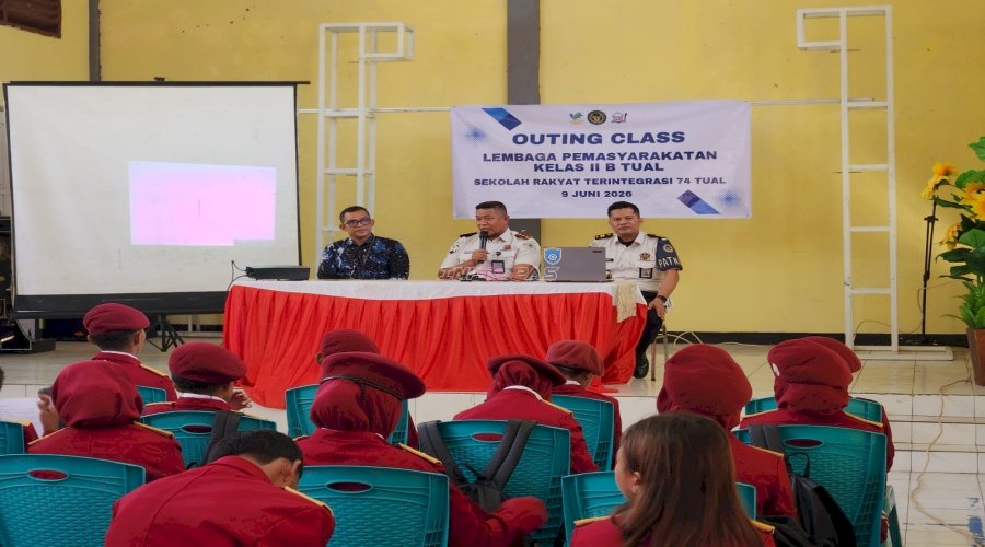 Lapas Tual Sambut Kunjungan Edukatif Sekolah Rakyat Terintegrasi 74, Kenalkan Reintegrasi Sosial