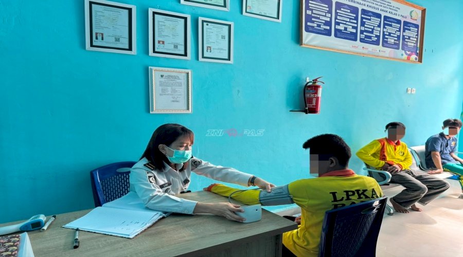 LPKA Palu Hadirkan Cek Kesehatan Gratis bagi Pengunjung dan Anak Binaan 