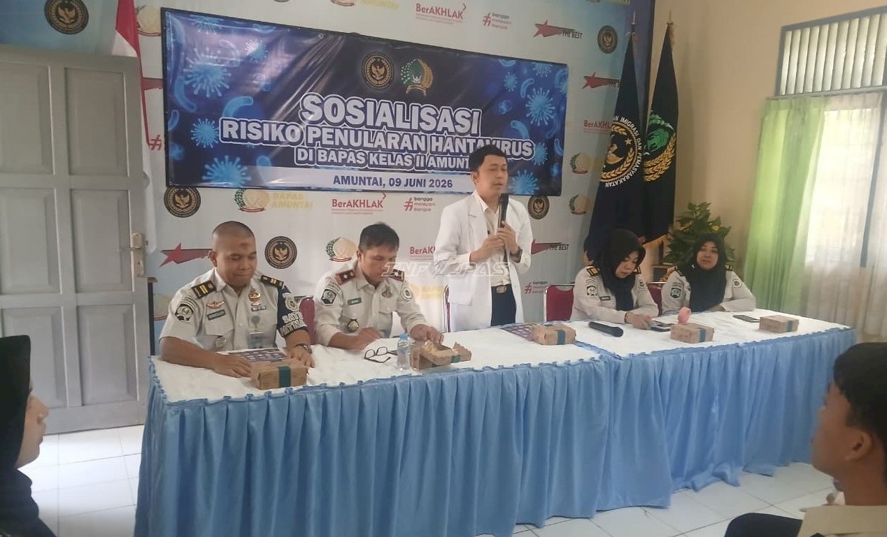 Perkuat Literasi Kesehatan Pegawai, Bapas Amuntai Gelar Sosialisasi Hantavirus