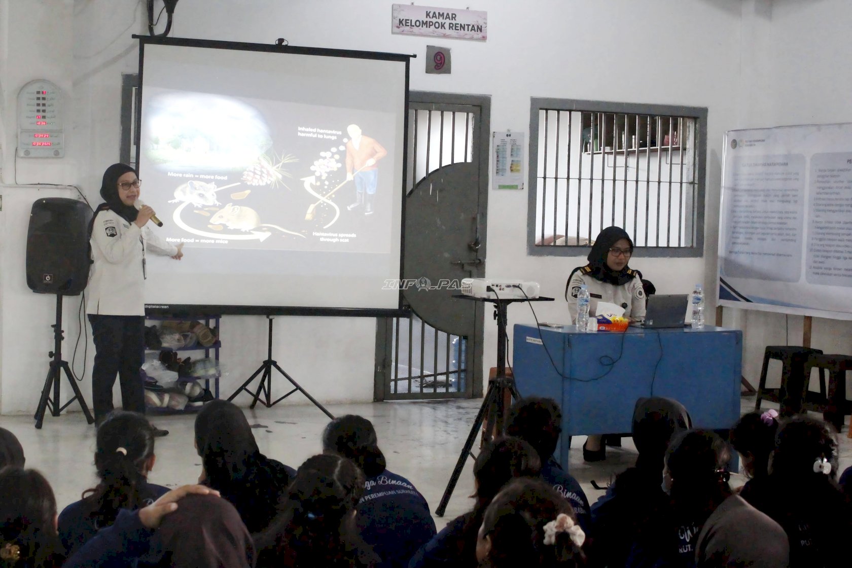 Kenali Gejalanya Sebelum Terlambat, Warga Binaan Rutan Perempuan Surabaya Ikuti Sosialisasi Hantavirus