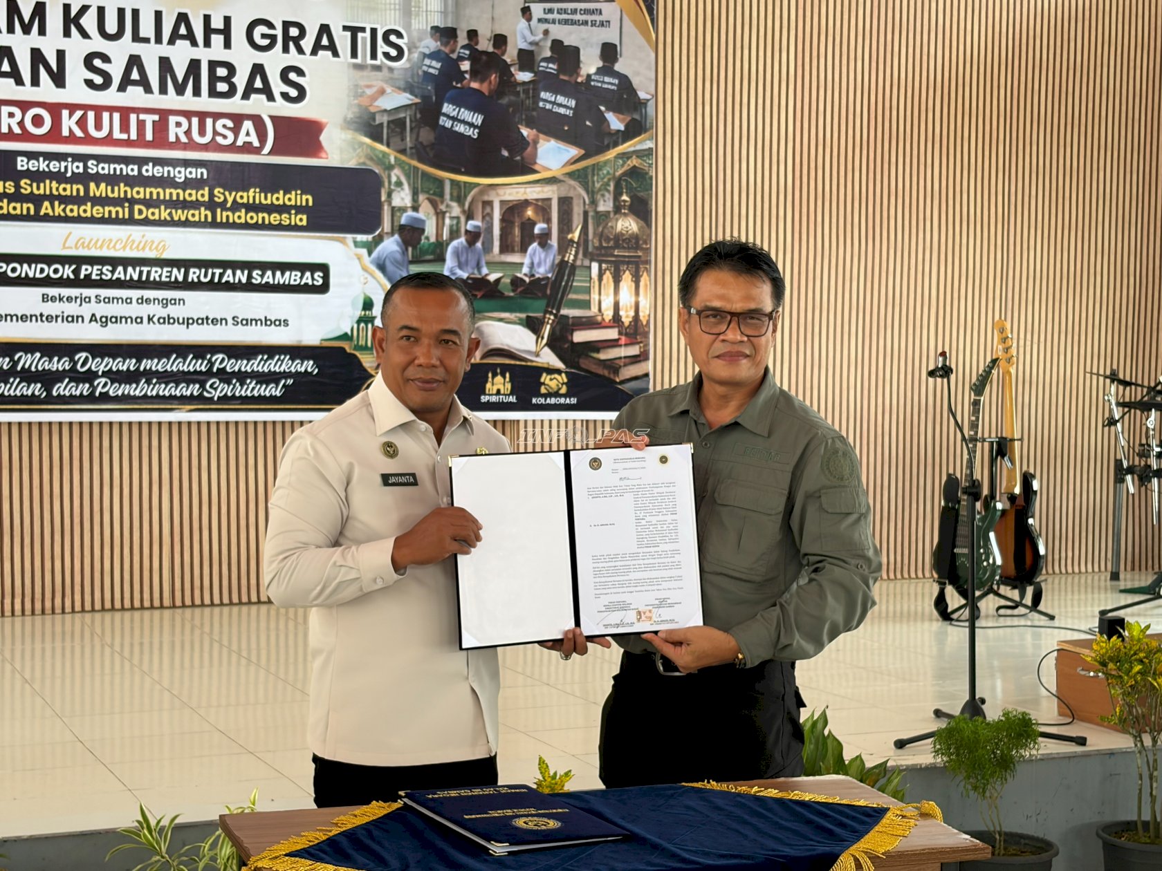 Kakanwil Ditjenpas Kalbar Luncurkan Program Kuliah Gratis dan Pondok Pesantren di Rutan Sambas