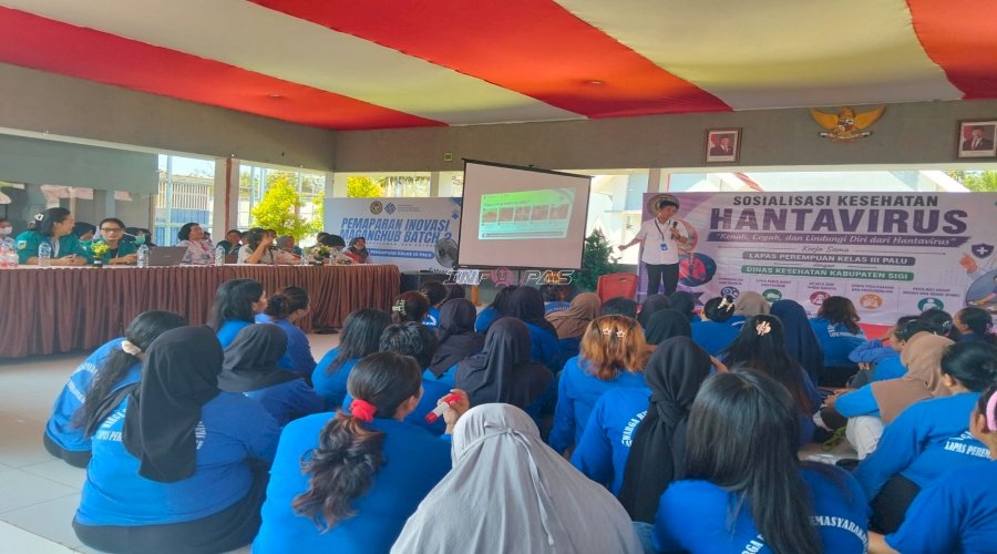 Lapas Perempuan Palu bersama Dinkes Kab. Sigi Gelar Sosialisasi Hantavirus dan Cek Kesehatan Gratis