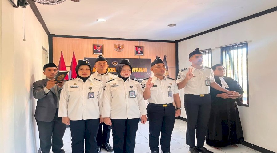 Penuh Rasa Syukur, Lima Petugas Lapas Wahai Sah Jadi ASN 
