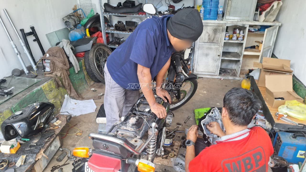 Bengkel Lapas Narkotika Karang Intan Bekali Warga Binaan Keterampilan Body Repair