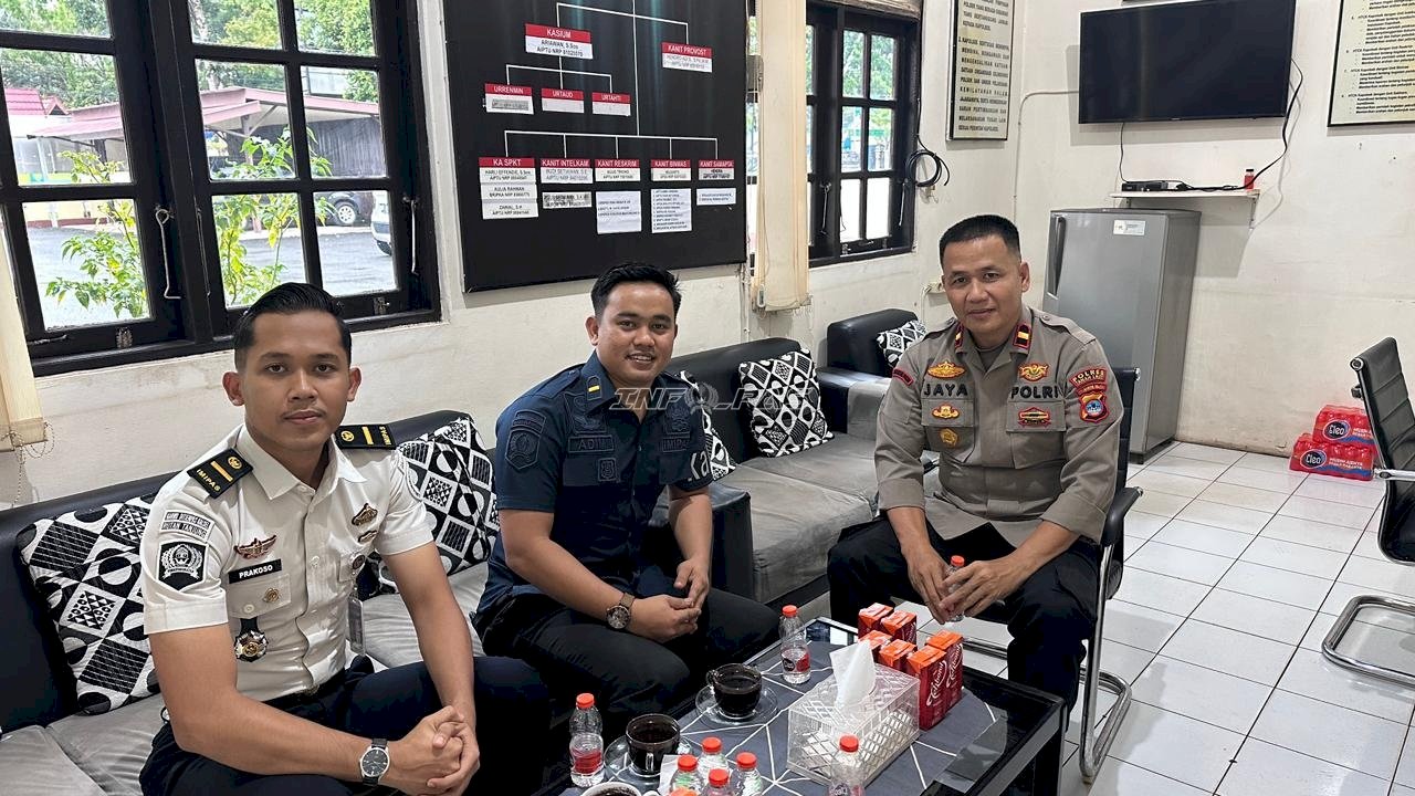 Silaturahmi dengan Kapolsek Baru, Rutan Pelaihari Perkuat Kolaborasi Antar-APH