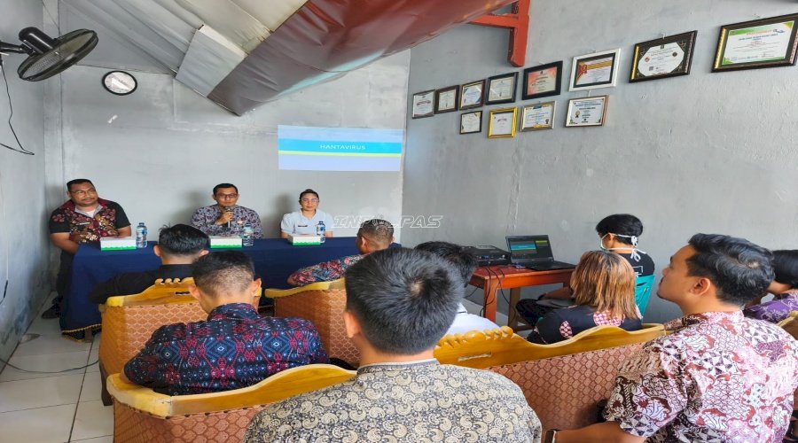 Gandeng Puskesmas Tamako, Lapas Tamako Sosialisasikan Pencegahan Hantavirus
