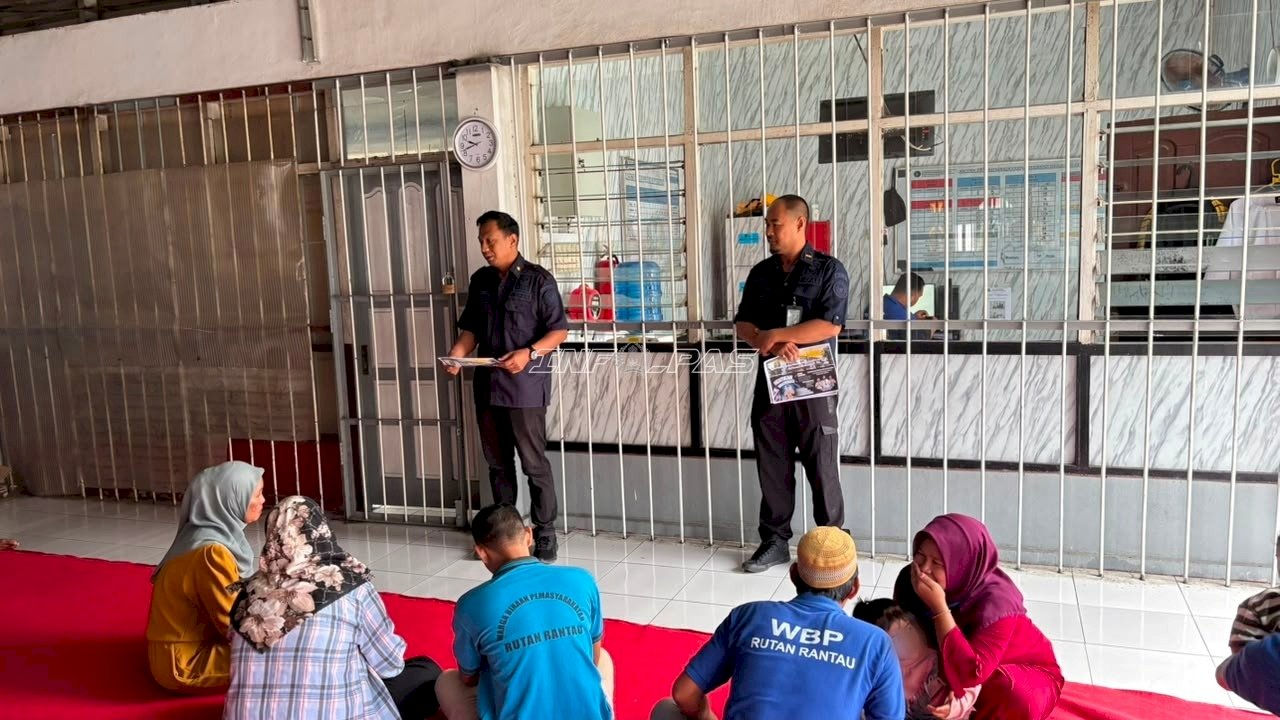 Perkuat Zona Integritas, Rutan Rantau Sosialisasikan Layanan Antigratifikasi kepada Pengunjung