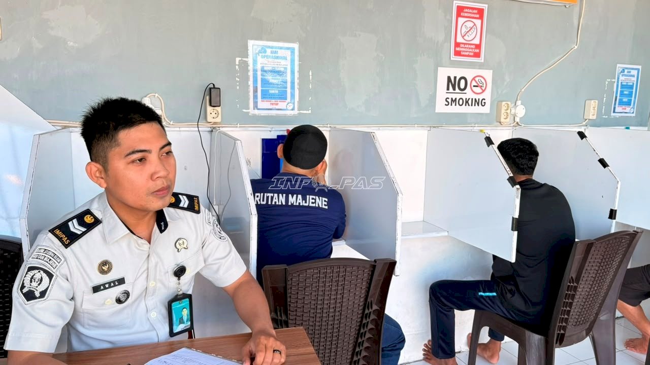 Layanan Humanis, Rutan Majene Penuhi Hak Komunikasi Warga Binaan melalui Wartelsuspas