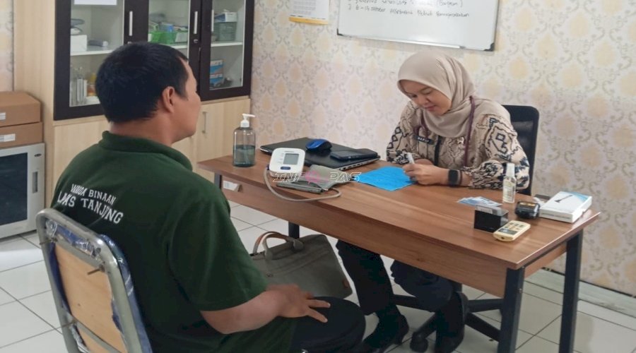 Tunjang Pembinaan Warga Binaan, Lapas Tanjung Tingkatkan Pelayanan Kesehatan