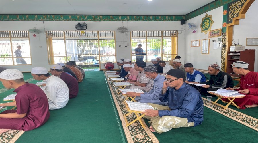 Warga Binaan Lapas Tanjung Bangun Karakter Religius lewat Khataman  Al-Qur'an Nasional