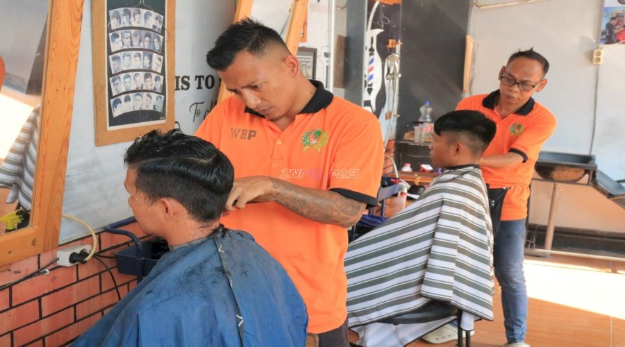 Barbershop Lapas Pemuda Madiun Asah Keterampilan dan Siapkan Warga Binaan Mandiri