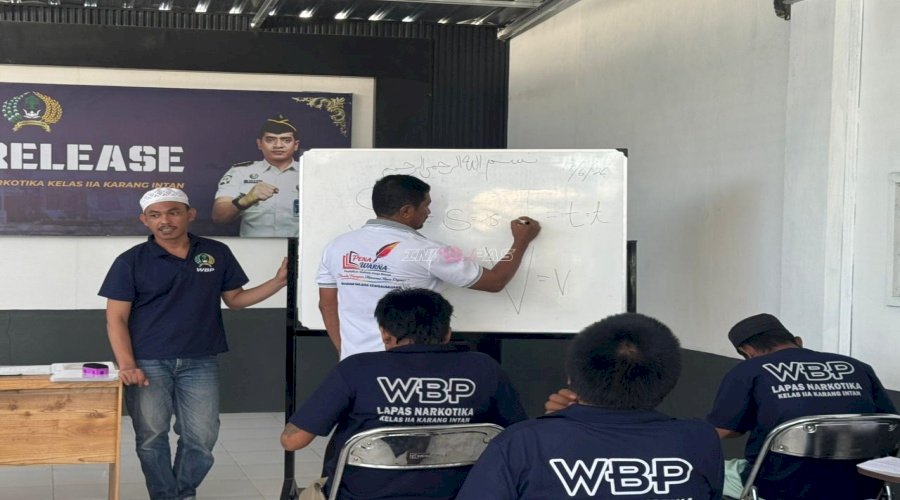 Warga Binaan Lapas Narkotika Karang Intan Bangun Masa Depan lewat Aksara
