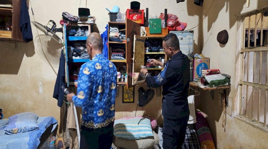 Razia Empat Kali Sebulan, Lapas Pangkalpinang Teguhkan Komitmen Zero Halinar