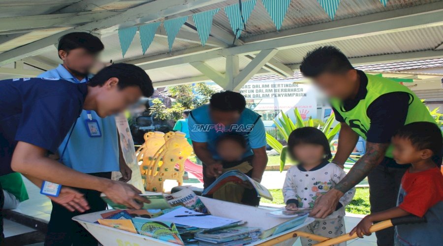 Arcarana Hadir di Layanan Kunjungan Lapas Banjarmasin, Tumbuhkan Literasi Anak Sejak Dini