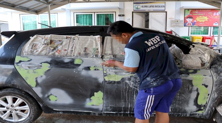 Berkarya lewat Deco Mobil, Warga Binaan Lapas Batulicin Asah Keterampilan Produktif