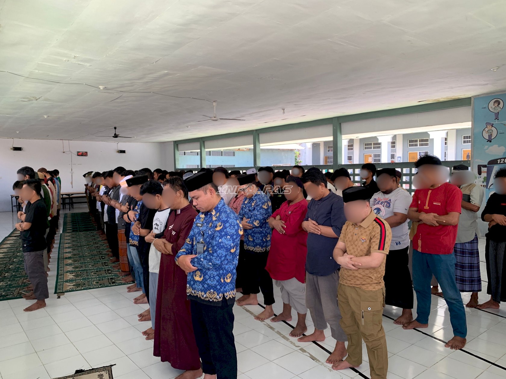 Panjatkan Doa untuk Keselamatan Pascagempa, Rutan Poso Gelar Salat Duha Bersama