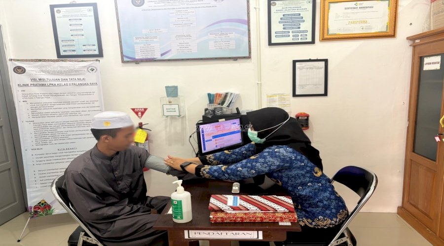 Tingkatkan Derajat Kesehatan Anak Binaan, LPKA Palangka Raya Rutinkan Pelayanan Kesehatan 