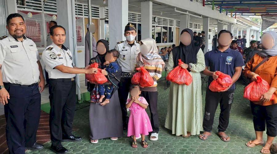  Lapas Pangkalpinang Ubah Momen Kunjungan Keluarga Warga Binaan Jadi Aksi Berbagi