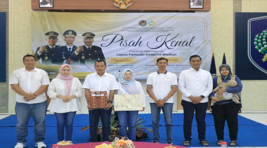 Hangat dan Penuh Kekeluargaan, Lapas Pemuda Madiun Gelar Pisah Kenal Pejabat Manajerial