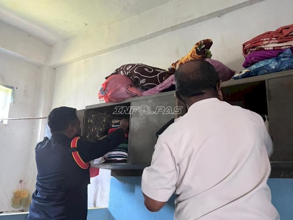 Perkuat Deteksi Dini Gangguan Kamtib, Lapas Piru Razia Kamar Hunian Warga Binaan