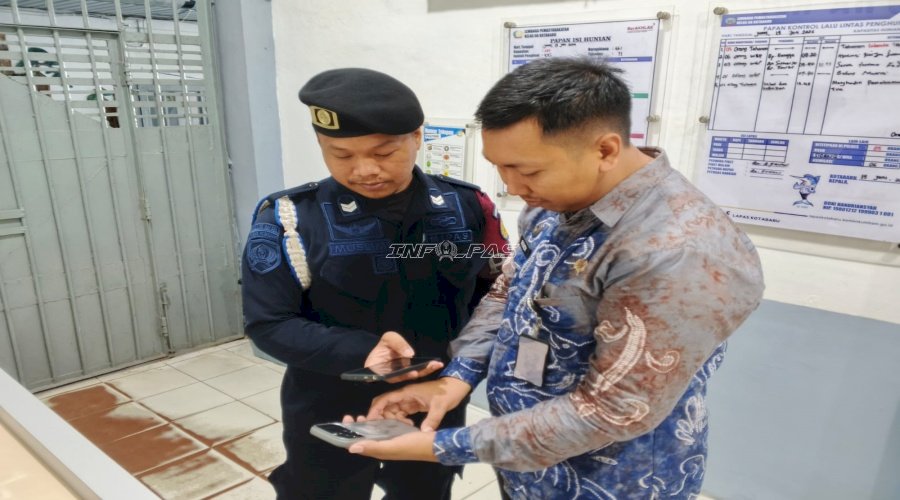 SIBABEH Perkuat Pengawasan, Lapas Kotabaru Pastikan Handphone Petugas Terdata dan Terkendali