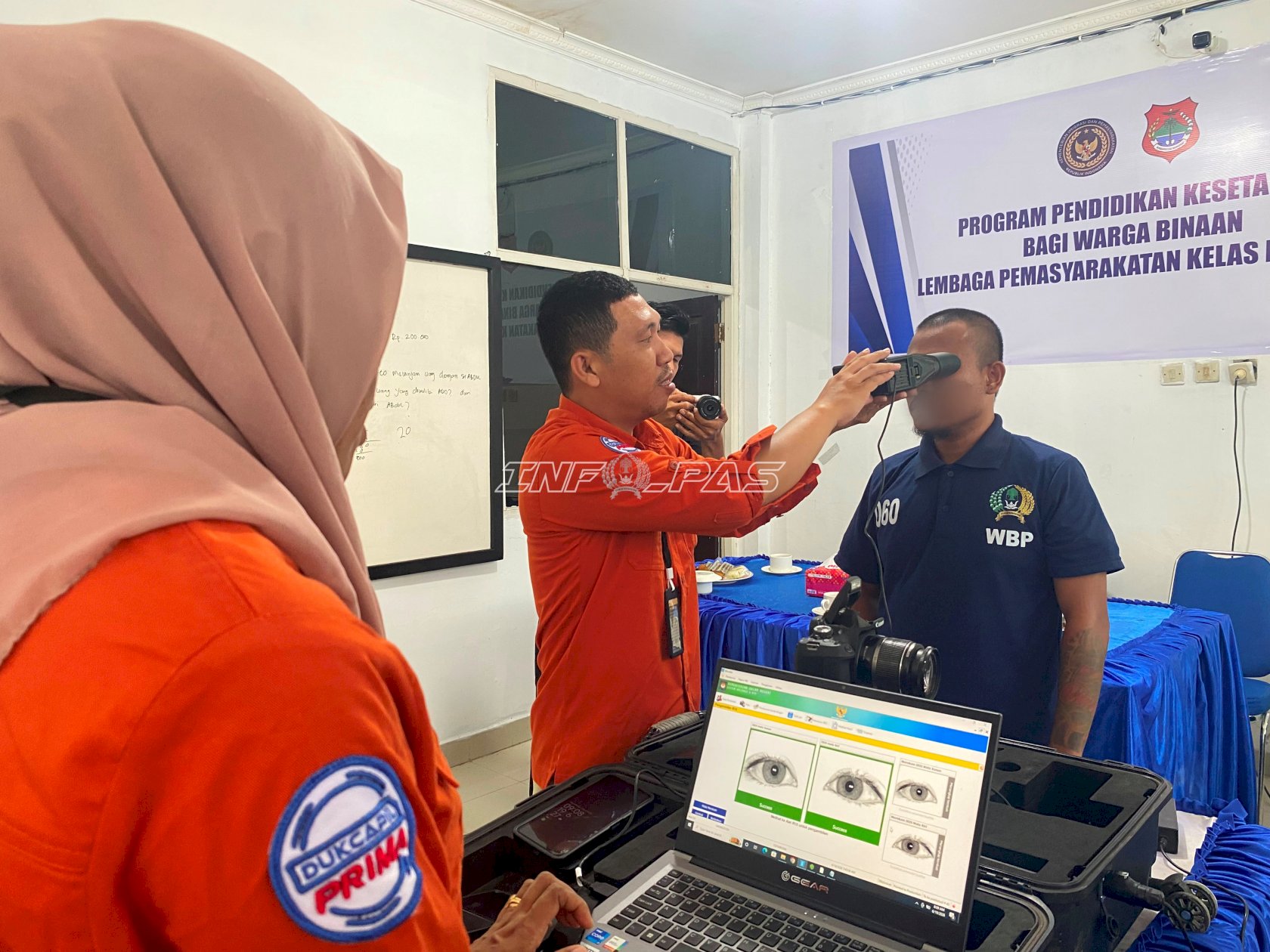 Pastikan Hak Sipil Terpenuhi, Lapas Luwuk Fasilitasi Perekaman KTP-el Warga Binaan