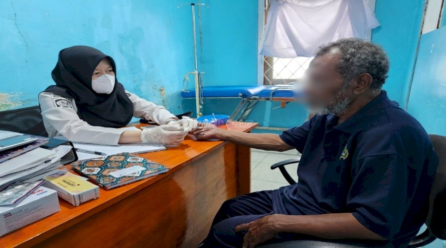 Wujudkan Warga Binaan Sehat, Lapas Tual Gelar Posyandu Lansia