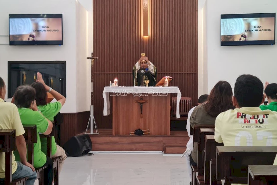 Misa Ekaristi di Lapas Cibinong, Warga Binaan Dikuatkan dalam Iman dan Pembinaan