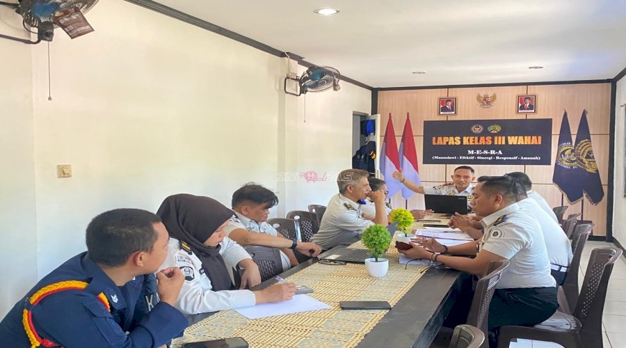Optimalkan Program Pembinaan, Lapas Wahai Tata Ulang Wali Pemasyarakatan Usai Mutasi dan Lonjakan Warga Binaan