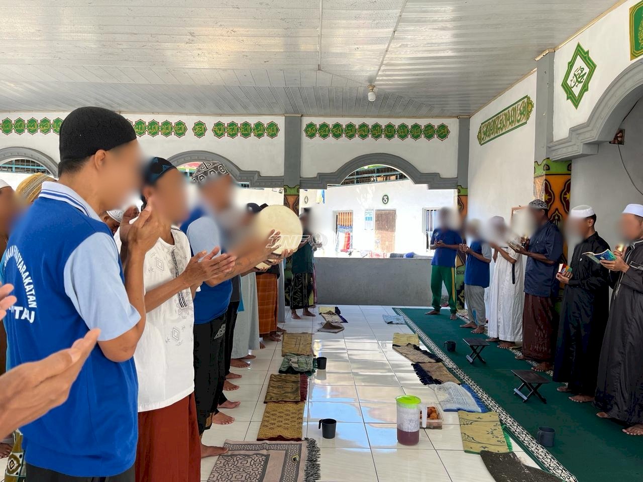 Pembinaan Religius, Warga Binaan Rutan Rantau Khusyuk Lantunkan Syair Maulid
