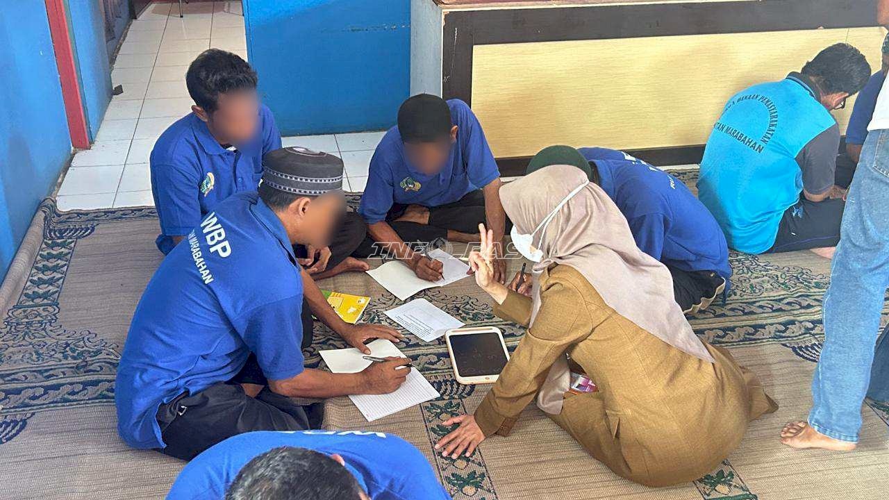 Bersama SPNF SKB Barito Kuala, Warga Binaan Rutan Marabahan Asah Kemampuan Berpikir dan Berhitung
