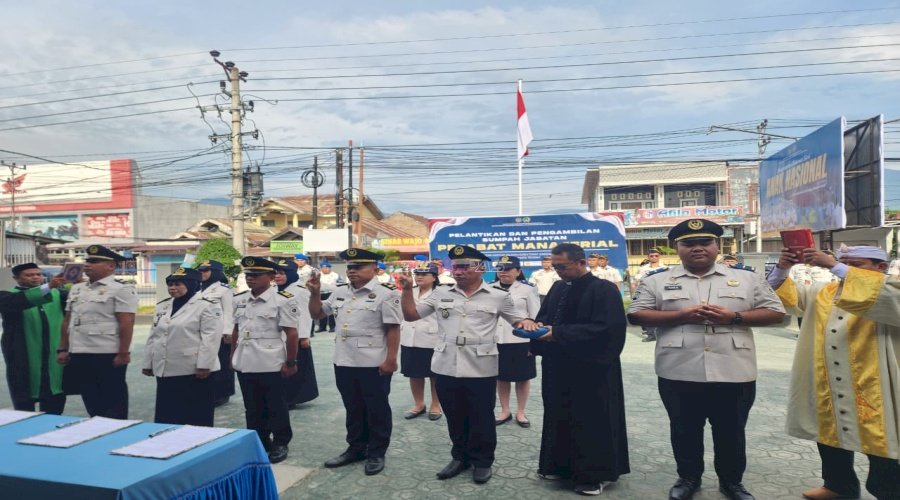 Kakanwil Ditjenpas Sulteng Lantik 11 Pejabat Manajerial, Perkuat Pelayanan Pemasyarakatan dan Tata Kelola Organisasi 