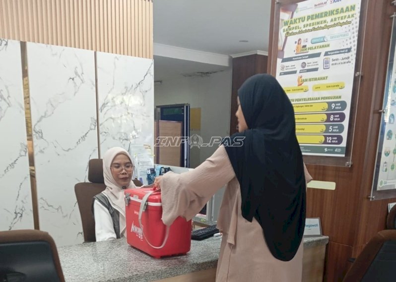Dukung Keamanan Pangan, Lapas Tanjung Uji Laboratorium Sampel Makanan Warga Binaan