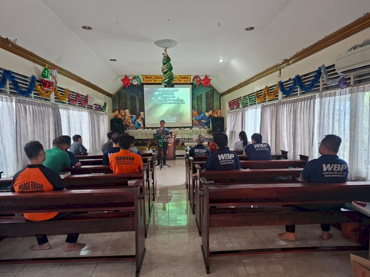 Warga Binaan Kristiani Lapas Banjarmasin Ikuti Ibadah Rutin bersama GBI House of Restoration