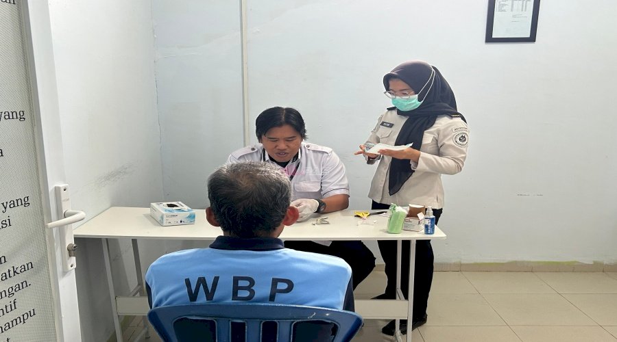 Dukung Zero Disease, Lapas Luwuk dan Puskesmas Simpong Maksimalkan Pelayanan Kesehatan Warga Binaan