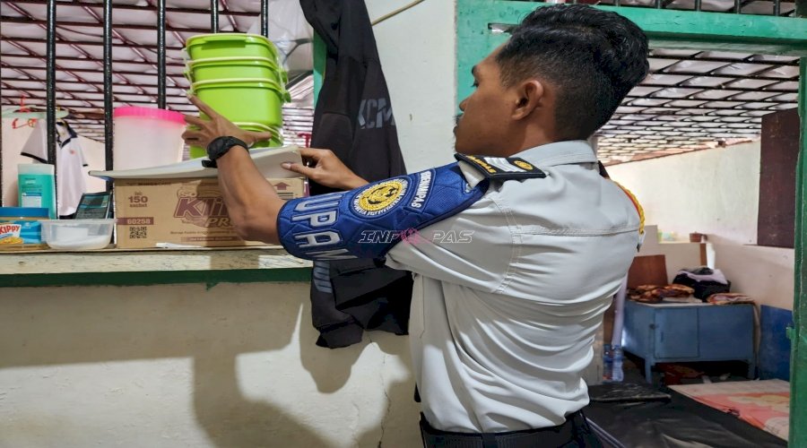 Lapas Tual Razia Kamar Hunian, Tegaskan Komitmen Zero Halinar