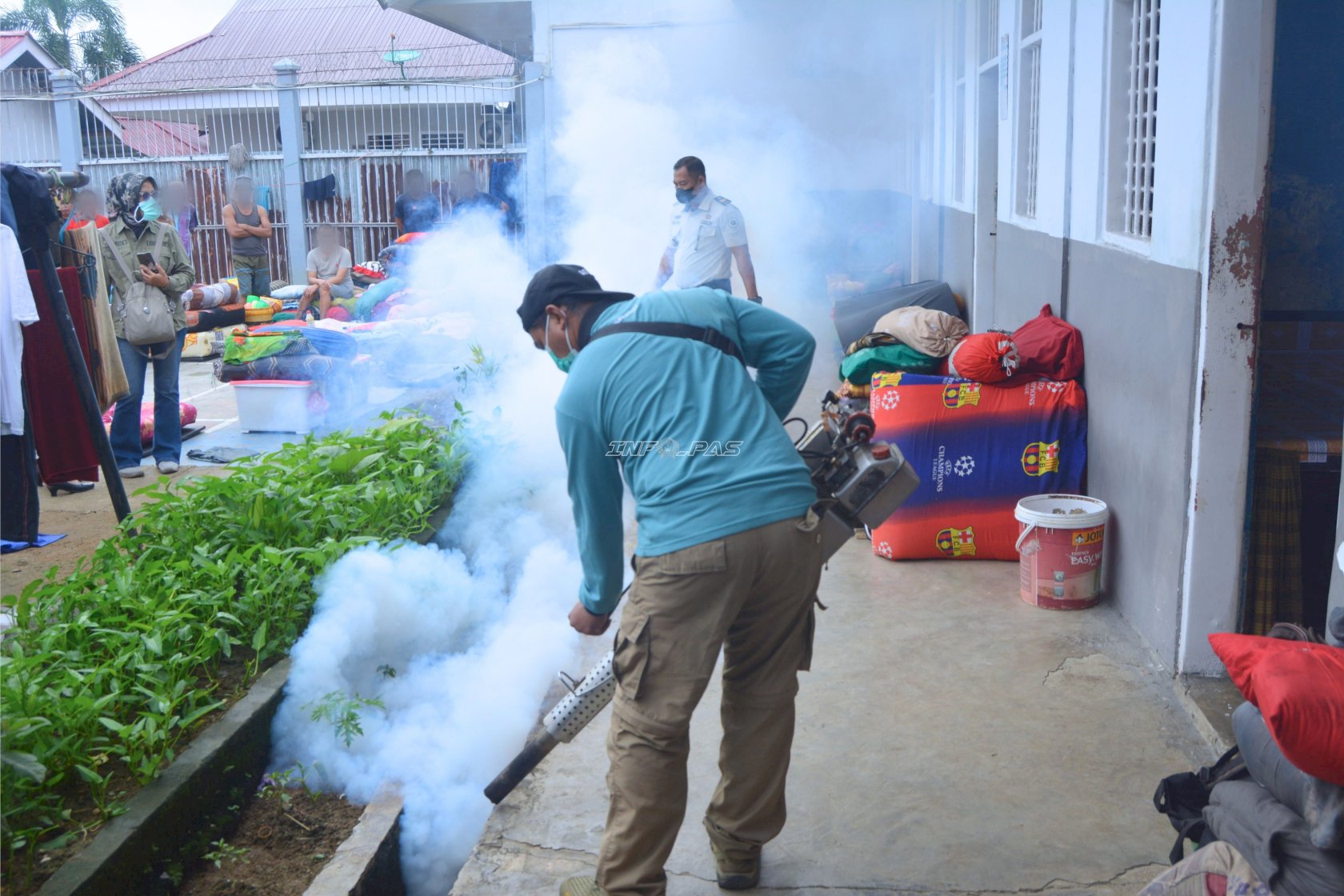 Cegah DBD dan Penyakit Menular, Lapas Muara Tebo Laksanakan Fogging bersama Dinas Kesehatan