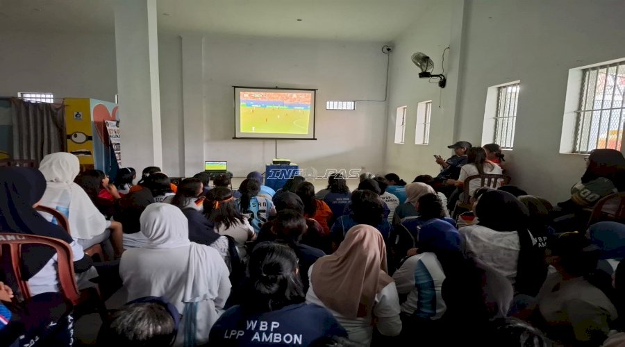 Pererat Kebersamaan, Lapas Perempuan Ambon Gelar Nobar Piala Dunia 2026