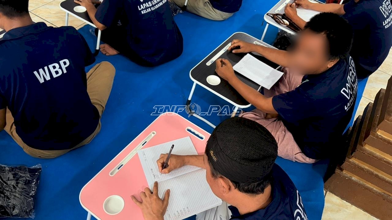 Gelar Program Literasi Dasar, Lapas Narkotika Karang Intan Entaskan Buta Aksara
