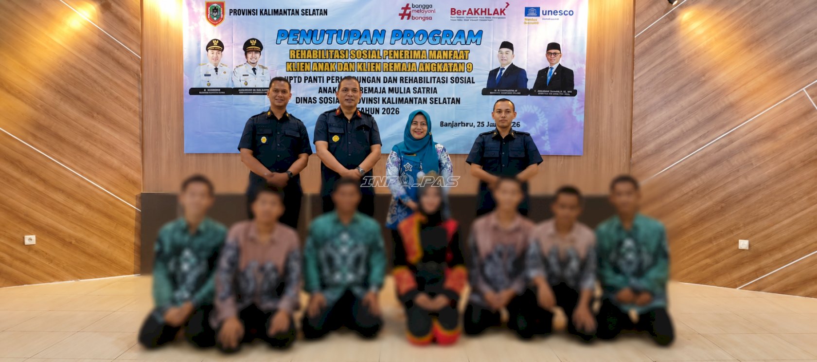 Hadiri Penutupan Rehabilitasi Sosial, Bapas Banjarmasin Perkuat Reintegrasi ABH
