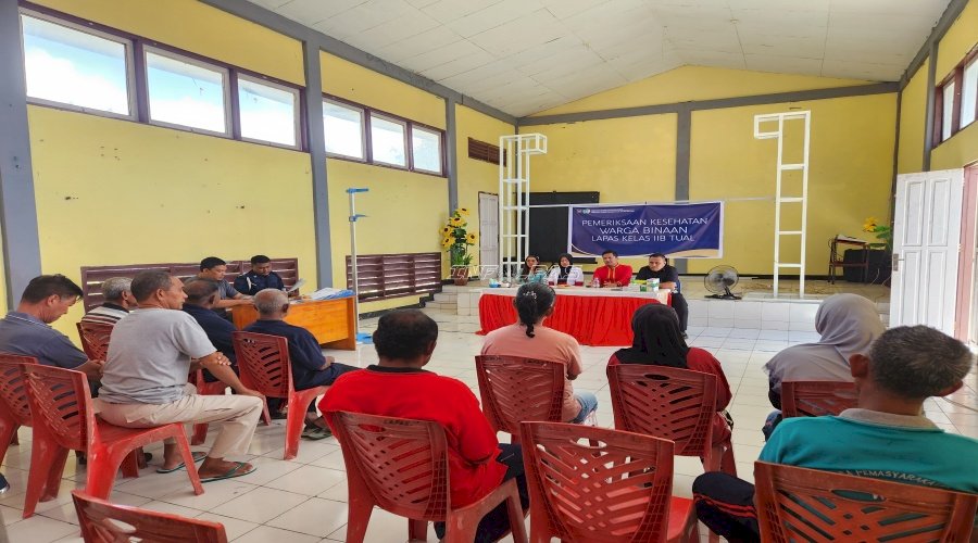 Lapas Tual Gelar Pemeriksaan Kesehatan Gratis, Pastikan Warga Binaan Tetap Prima