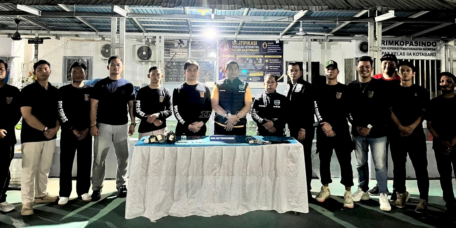 Razia Malam Blok Hunian, Lapas Kotabaru Teguhkan Komitmen Zero Halinar