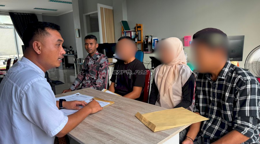 Terima Klien PB, Bapas Tanjungpandan Tegaskan Wajib Lapor dan Pembimbingan hingga Masa Integrasi Berakhir