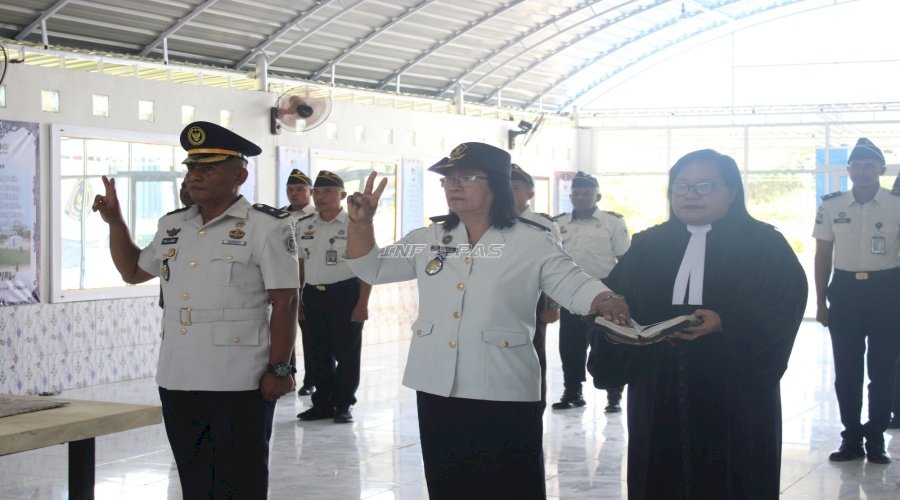 Perkuat Organisasi, Kalapas Piru Lantik Dua Pejabat Manajerial